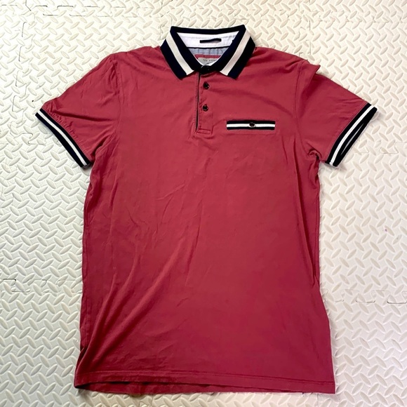 Ted Baker Plum Polo Shirt - Picture 2 of 7